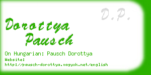 dorottya pausch business card